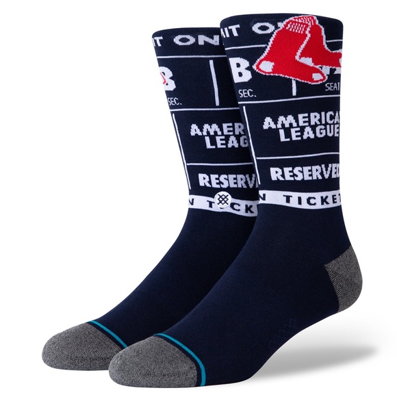 Stance MLB Red Sox Ticket Stub Socks Large ACLS West